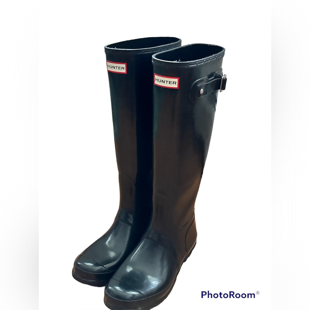 Hunter Original Tall Black Glossy Boots